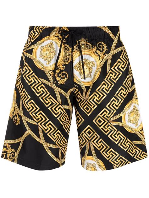 zwarte versace zwembroek|Men's Beachwear .